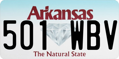 AR license plate 501WBV
