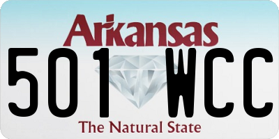 AR license plate 501WCC