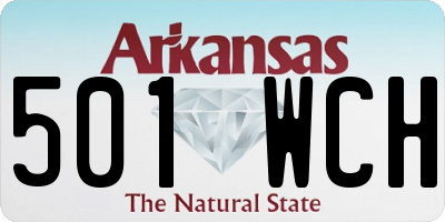 AR license plate 501WCH