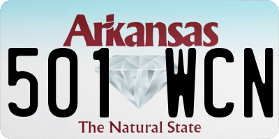 AR license plate 501WCN