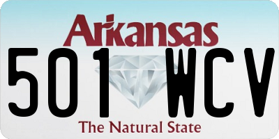 AR license plate 501WCV