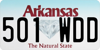 AR license plate 501WDD
