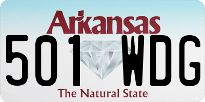 AR license plate 501WDG
