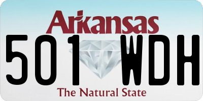 AR license plate 501WDH
