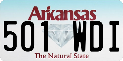 AR license plate 501WDI