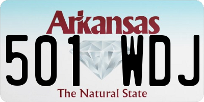 AR license plate 501WDJ