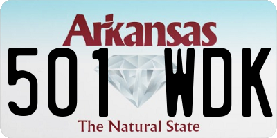 AR license plate 501WDK