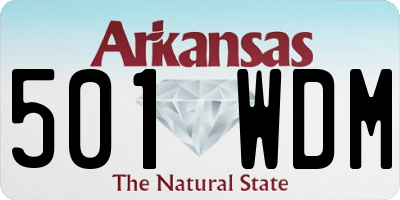 AR license plate 501WDM