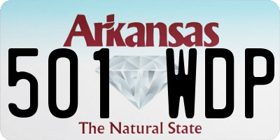 AR license plate 501WDP