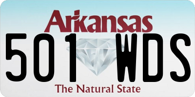 AR license plate 501WDS