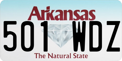 AR license plate 501WDZ
