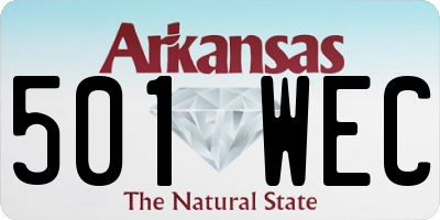 AR license plate 501WEC