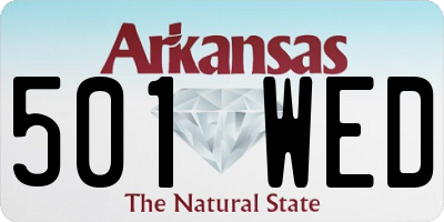 AR license plate 501WED