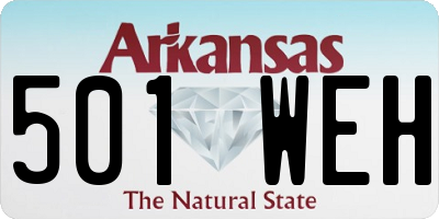 AR license plate 501WEH