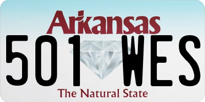 AR license plate 501WES