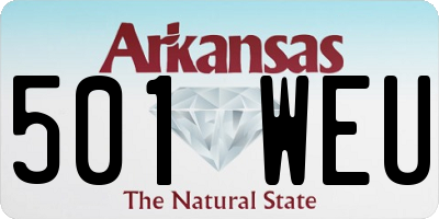 AR license plate 501WEU