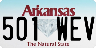 AR license plate 501WEV