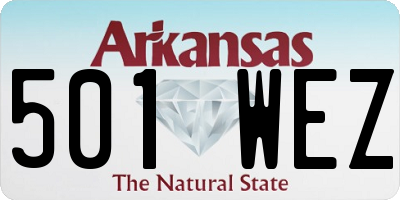AR license plate 501WEZ