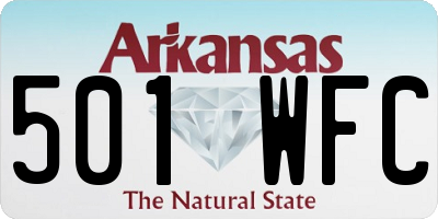 AR license plate 501WFC