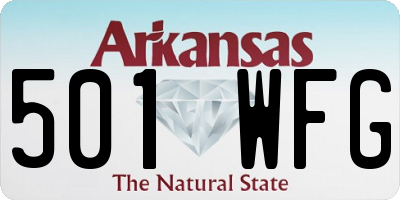 AR license plate 501WFG