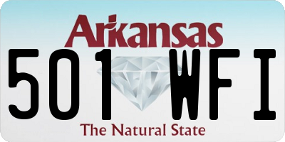 AR license plate 501WFI