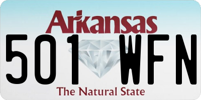 AR license plate 501WFN
