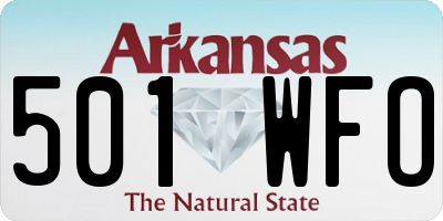 AR license plate 501WFO