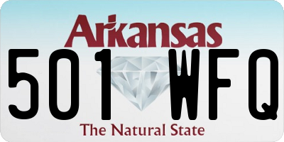 AR license plate 501WFQ