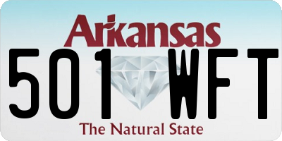 AR license plate 501WFT