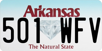 AR license plate 501WFV