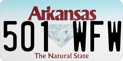 AR license plate 501WFW