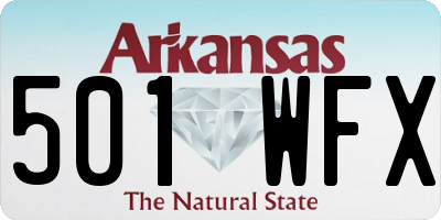 AR license plate 501WFX