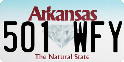AR license plate 501WFY