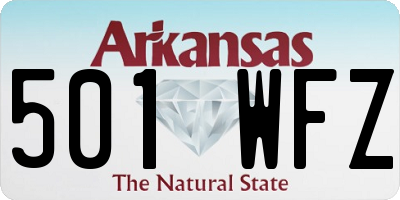 AR license plate 501WFZ