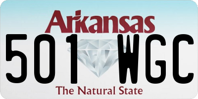 AR license plate 501WGC