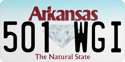 AR license plate 501WGI
