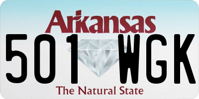 AR license plate 501WGK