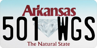 AR license plate 501WGS