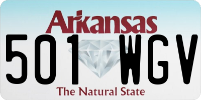 AR license plate 501WGV