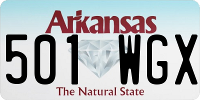 AR license plate 501WGX