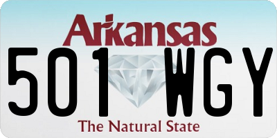 AR license plate 501WGY