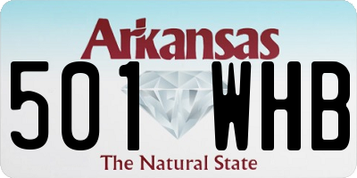 AR license plate 501WHB