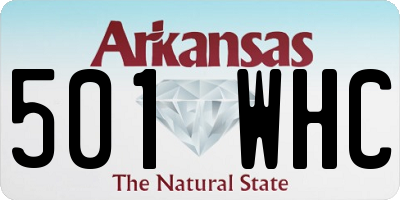 AR license plate 501WHC