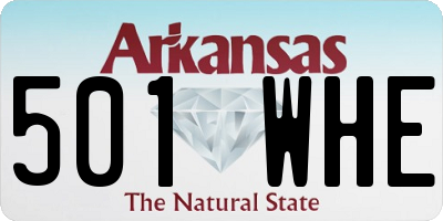 AR license plate 501WHE