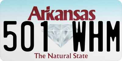 AR license plate 501WHM