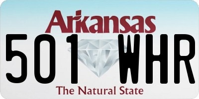 AR license plate 501WHR
