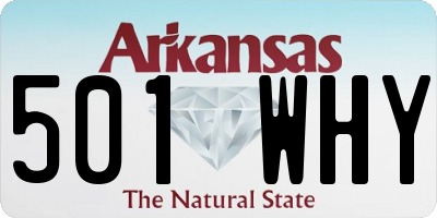 AR license plate 501WHY