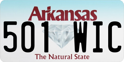 AR license plate 501WIC