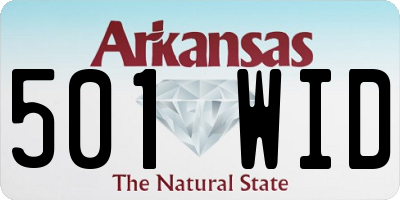AR license plate 501WID