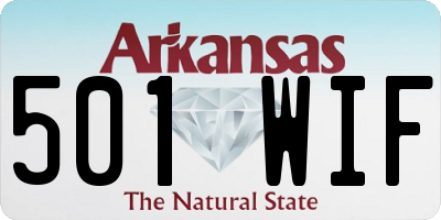 AR license plate 501WIF